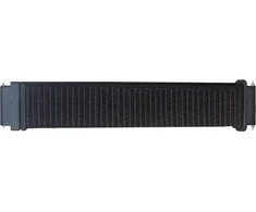 Wave nailono dirželis, 22 mm išmaniesiems ir sportiniams laikrodžiams, juodas