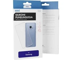 Wave silikoninis dėklas, Samsung Galaxy A41, skaidrus