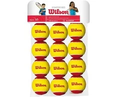 WILSON WILSON STARTER Raudonas (12) teniso kamuoliukai