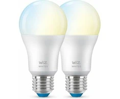 Signify WiZ Baltas Lampe E27 Tunable 60W matt Zweierpack