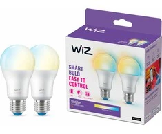Signify WiZ Baltas Lampe E27 Tunable 60W matt Zweierpack