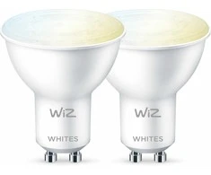 Signify WiZ Baltas GU10 Tunable 60W Glas Zweierpack