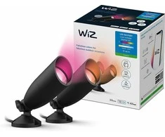 „WiZ Outdoor“ derinamas baltas ir spalvotas „Ground Spot Starter-Kit“ 450 lm, 3 pakuotės
