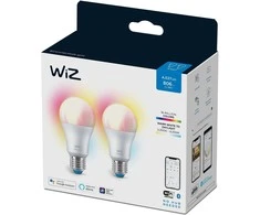 WiZ išmanioji lempa, E27, RGBW - visų spalvų ir atspalvių baltos šviesos, Wi-Fi, 806 lm, 2 pak.