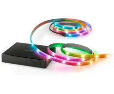 „Taśma LED WiZ Sync Box“ ir televizoriaus foninio apšvietimo juosta, 75–85 colių