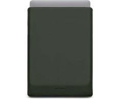 Woolnut Vilnos riešuto dengtas įmautės dėklas, skirtas 16 colių „MacBook Pro“, žalias