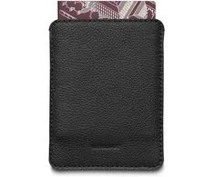 Woolnut Leather Sleeve for Passports -passitasku, musta