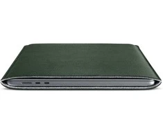 Woolnut Leather Sleeve -suojatasku 15 MacBook Air, vihreä