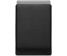 Woolnut Leather Sleeve -suojatasku 16 MacBook Pro, musta