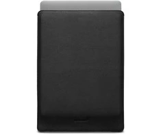 Woolnut Leather Sleeve -suojatasku 16 MacBook Pro, musta