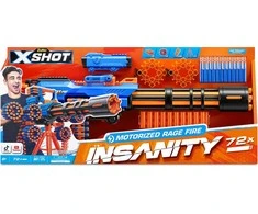 XShot X-Shot Insanity-Motorized Age Fire Gatlin pistoletas su trikoju - vaahtomuoviase