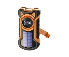 Xtorm Just in Case 5000 mAh hätäradio aurinkopaneelilla, musta/oranssi