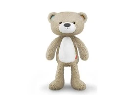 Zazu Brody the bear -unirytmiä opettava musiikkiyövalo, taupe