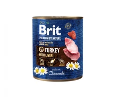 Brit Premium by Nature konservai šunims kalakutiena with Liver 400g