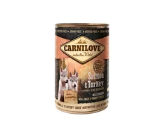 Carni Love Konservai šuniukams Carnilove Wild Meat su lašiša ir kalakutiena for Puppies, 400g