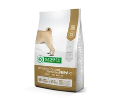 Nature's Protection Weight Control Sterilised su paukštiena su kriliu Adult all breed dog 4kg, visų veislių suaugusių sterilizuotų šunų sausas pašaras svoriui kontroliuoti, su paukštiena ir kriliu