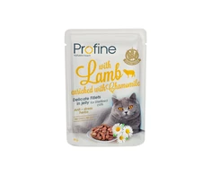 Profine konservai katėms maiš Jelly su ėriena 85g