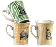 Affek Design DANNY Puodelis 300ml 8,5x12x10cm juoda kot