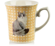 Affek Design DANNY Puodelis 300ml 8,5x12x10cm grotelės kot