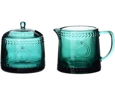 „Affek Design“ ECILA DARK cukrinių rinkinys 9x9x7,3 cm su pieno indeliu 300 ml