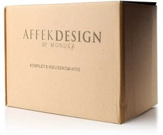Affek Design ELISE TURQUISE 6 šampano taurių rinkinys 180ml