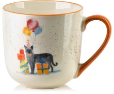 Affek Design JULES Puodelis 410ml 9,5x13x9,5cm kot urodzinowy