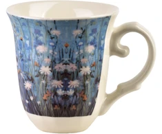 Affek Design LAVIA Puodelis 320ml 9,5x13x10,5cm mėlyna impresja