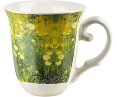 Affek Design LAVIA Puodelis 320ml 9,5x13x10,5cm žalia impresja