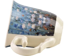 Affek Design LAVIA Puodelis 320ml 9,5x13x10,5cm mėlyna impresja