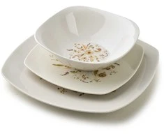 Affek Design LEA BEIGE Komplet obiadowy 18części miska 16,5cm 500ml/18cm/24cm