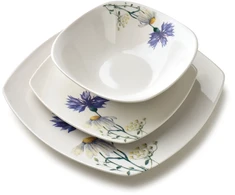 Affek Design LEA CORNFLOWER 18 dalių pietų servizas dubenėlis 16,5 cm 500 ml / 18 cm / 24 cm