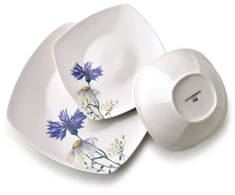 Affek Design LEA CORNFLOWER 18 dalių pietų servizas dubenėlis 16,5 cm 500 ml / 18 cm / 24 cm