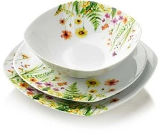 Affek Design LEA GELB Komplet obiadowy 18cz. miska 500ml 16,5/19,5/22cm
