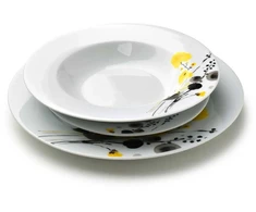 Affek Design LEA Geltonas Pietų rinkinys 18 dalių 21,8 cm/19,2/27 cm sriubos lėkštė 220 ml