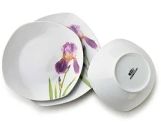 Affek Design LEA IRIS 18 dalių pietų servizas, dubuo 500 ml, 16,5/19,5/22 cm