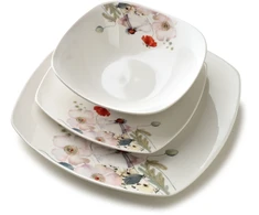 Affek Design LEA LIGHT pietų rinkinys 18 dalių dubenėlis 16,5 cm 500 ml / 18 cm / 24 cm
