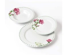 Affek Design LEA MALLOW Komplet obiadowy 18 dalys 21,8cm/19,2/27cm talerz zupa 220ml