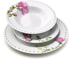 Affek Design LEA MALLOW pietų rinkinys 18 dalių 21,8 cm/19,2/27 cm sriubos lėkštė 220 ml