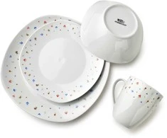 Affek Design LEA MINI pietų rinkinys, 16 dalių, 370 ml puodelis / 500 ml dubuo, 17/19,5/25,5 cm