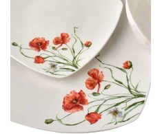 Affek Design LEA POPPY pietų rinkinys 18 dalių 16 cm 500 ml / 18 cm / 24 cm