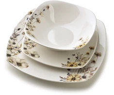 Affek Design LEA PRIME 18 dalių pietų servizas, dubuo 500 ml, 16,5 cm / 18 cm / 24 cm