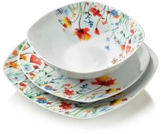 Affek Design LEA SMOOTH Komplet obiadowy 18cz.miska 500ml 16,5/19,5/22cm