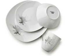Affek Design MAGNOLIA indų rinkinys, 16 dalių, 370 ml puodelis / 500 ml dubuo, 17/19,5/25,5 cm