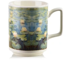 Affek Design MOJRA Puodelis 350ml 8x11x10cm nenufar impresja
