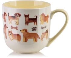Affek Design NOAH Puodelis 410ml 9,5x13x9,5cm pieski