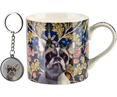 Affek Design NOYA Puodelis su breloczkiem 380ml 9x13x9cm Buldog francuski