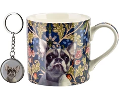 Affek Design NOYA Puodelis su breloczkiem 380ml 9x13x9cm Buldog francuski