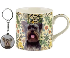 Affek Design NOYA Puodelis su breloczkiem 380ml 9x13x9cm York Yorkshire Terrier