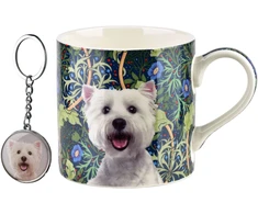 Affek Design NOYA Puodelis su breloczkiem 380ml 9x13x9cmWest Terrier