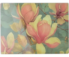Allesken Aria Deska szklana 40x30cm magnolia
